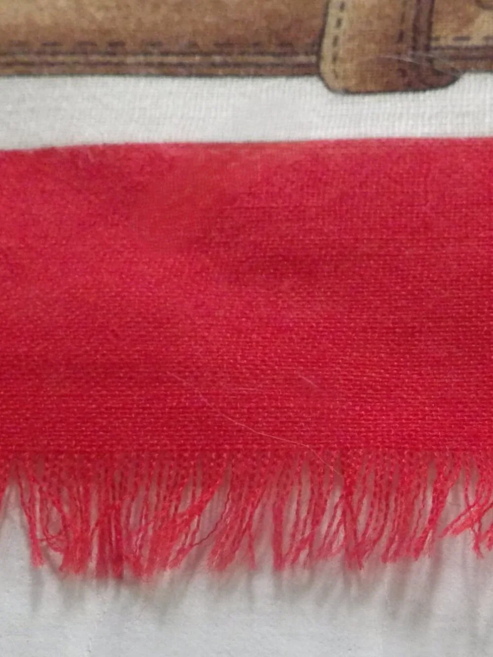 Vintage Lawn Cotton Scarf/ Heraldry/ Red/ Navy/ Green